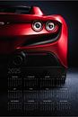 Calendar 2025 - Ferrari F8 Tributo by Thomas Boudewijn thumbnail