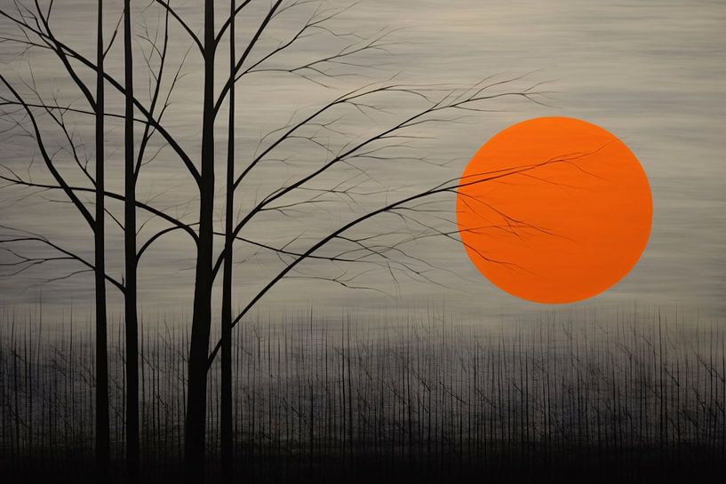 Landschap in primaire kleuren van Art & Soul Creations