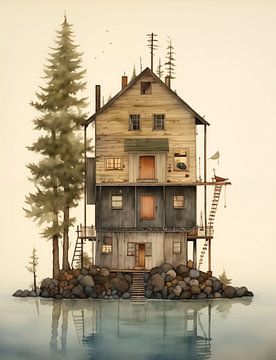 Das versteckte Inselhaus von Maarten Knops