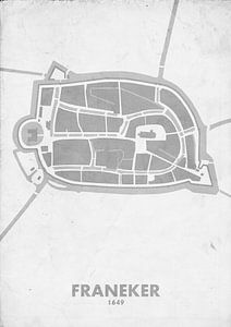 Stadskaart Franeker 1649 van STADSKAART