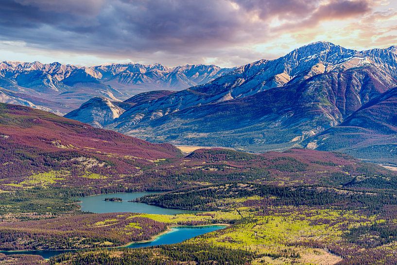 Jasper National Park from a great height, Canada by Rietje Bulthuis