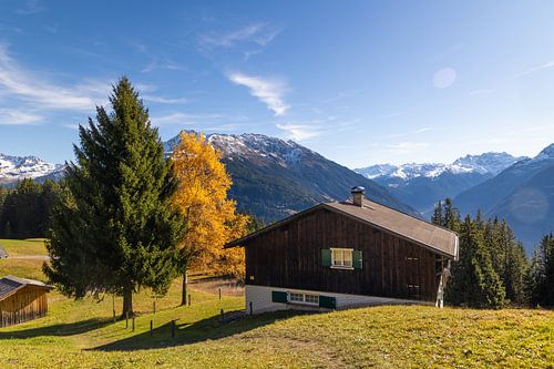 Refuge de montagne dans le Montafon, Autriche