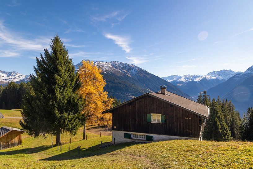 Mountain hut in Montafon, Austria by Jan Schuler