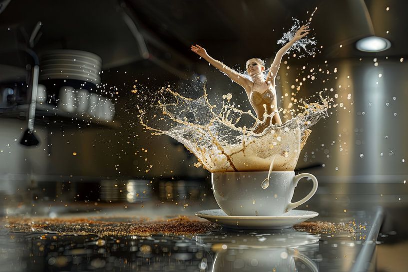 Kunst mit Kaffee von Egon Zitter