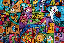 digitale abstrakte Malerei von Egon Zitter