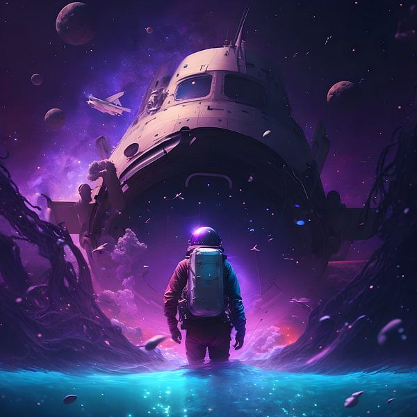 De V van een astronaut van Gapran Art