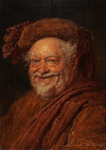 Falstaff, dronkaard, EDUARD VON GRÜTZNER, ca 1900