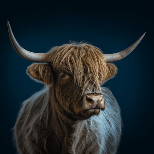 Door de Mist: De Sierlijke Contouren van de Hooglander