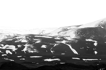 View of mountains in the Krafla area of Iceland