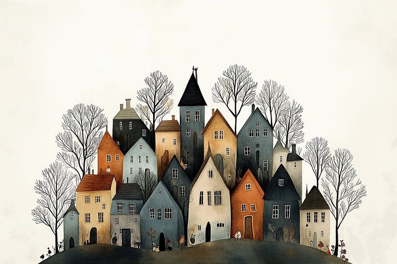 Magical Village on the Hill no.3 by Studio BB