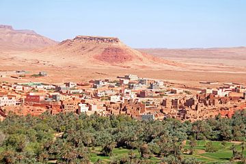 Oase in de Dade Valei in Marokko Afrika van Eye on You