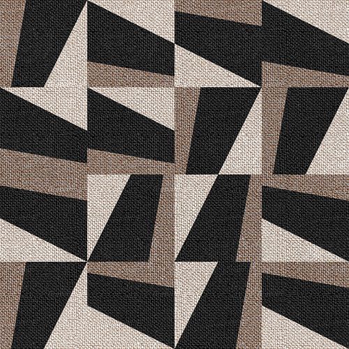 Art minimaliste géométrique neutre en lin textile dans des couleurs terreuses IV