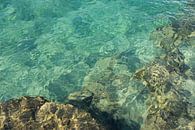 Türkisblaues Wasser an der Mittelmeerküste von Montepuro Miniaturansicht