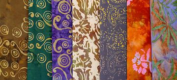 Gekleurd textielpatroon achtergrond van Animaflora PicsStock