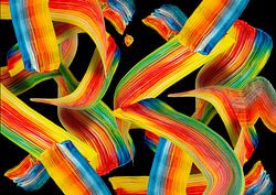 Color Delicious Liggende abstracte kunst