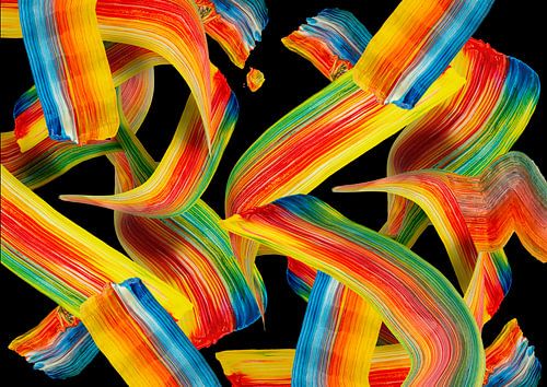 Color Delicious Reclining Abstract Art