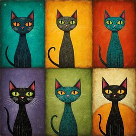 Katzen in der Pop Art