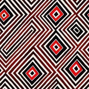 Abstract Navajo Aztec patroon #XVII van Whale & Sons