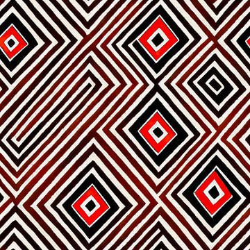 Abstract Navajo Aztec pattern #XVII by Whale & Sons