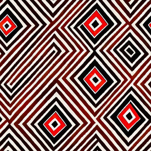 Abstract Navajo Aztec pattern #XVII