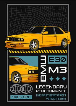BMW M3 E30 Car sur Adam Khabibi