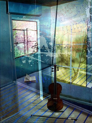 Muziek zweeft in de ruimte