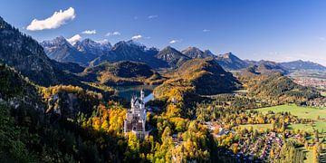 Landschapspanorama Allgäu Beieren van Achim Thomae