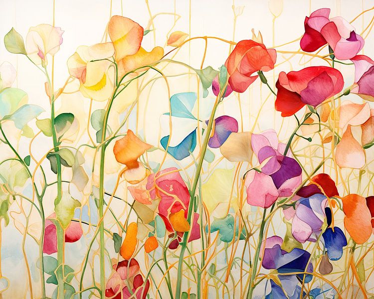 Colourful Nature Scene by Abstract Painting