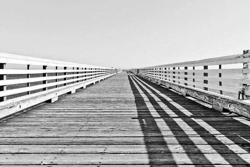 Jetty on the Californian coast by Lars-Olof Nilsson