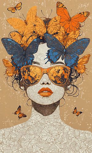 Pouvoir de transformation : Femme à la couronne de papillons