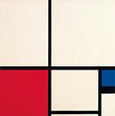 Komposition in Farben / Komposition Nr. I mit Rot und Blau, Piet Mondriaan von Meesterlijcke Meesters Miniaturansicht