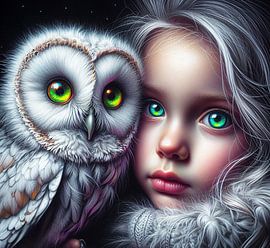 Meisje met uil van Ans Bastiaanssen