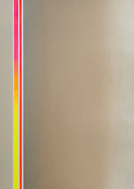 Spark – Neon Streep Poster in Roze, Oranje en Geel van HouseHeart