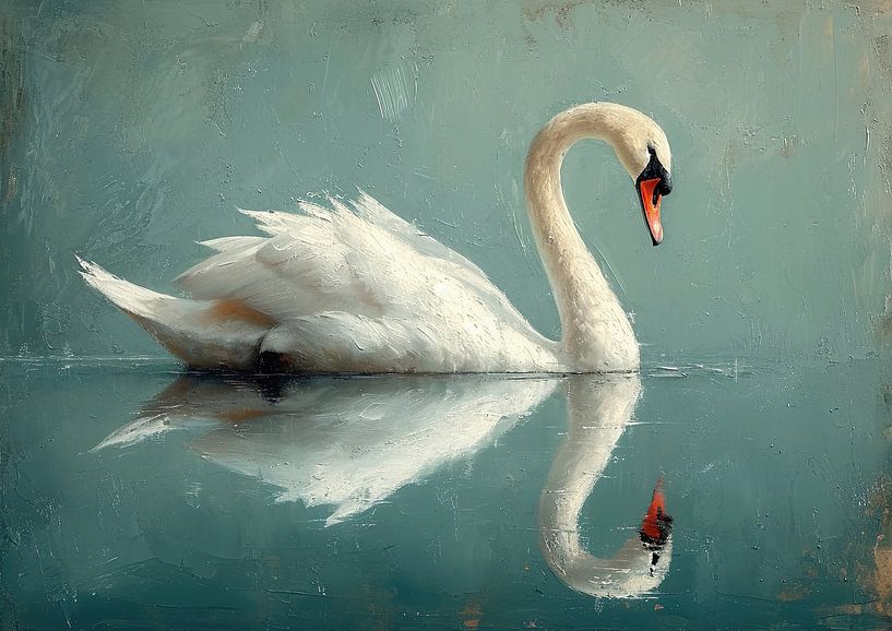 Swan | Swan by Eye catching paintings