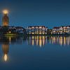 Lighthouse Zuiderhoofd Westkapelle in the evening by Claire van Dun