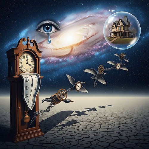 Dromen voorbij de werkelijkheid - surrealisme kunstdruk