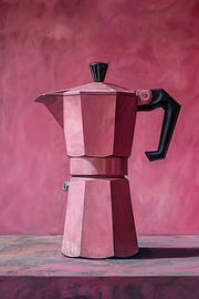 Coffee - Coffee pot - Percolator - Pink by Marianne Ottemann - OTTI