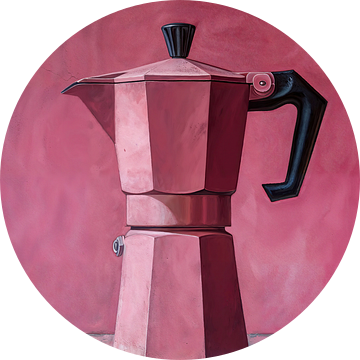 Koffie - Koffiepot - Percolator - Roze van Marianne Ottemann - OTTI