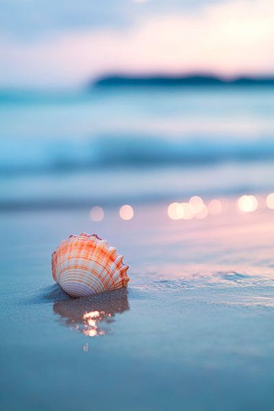 Coquillage sur la plage par Poster Art Shop