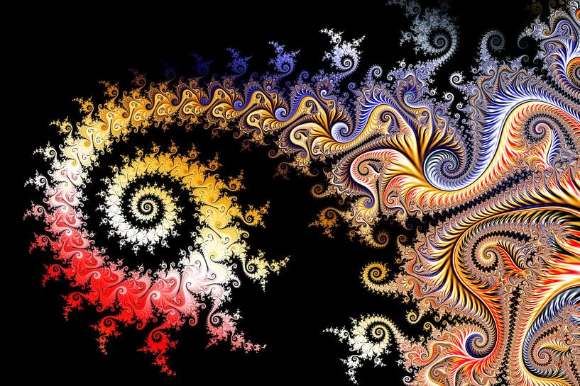 Colorful Mandelbrot Fractal - Mathematics and Art by MPfoto71