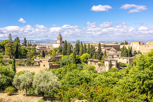 Blick auf die Alhambra vom Generalife