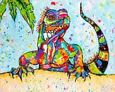 Fier iguane par Happy Paintings Aperçu