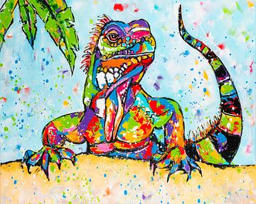 Proud iguana by Happy Paintings
