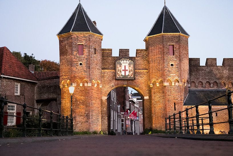 Koppelpoort is a city gate in Amersfoort. by Ton Tolboom
