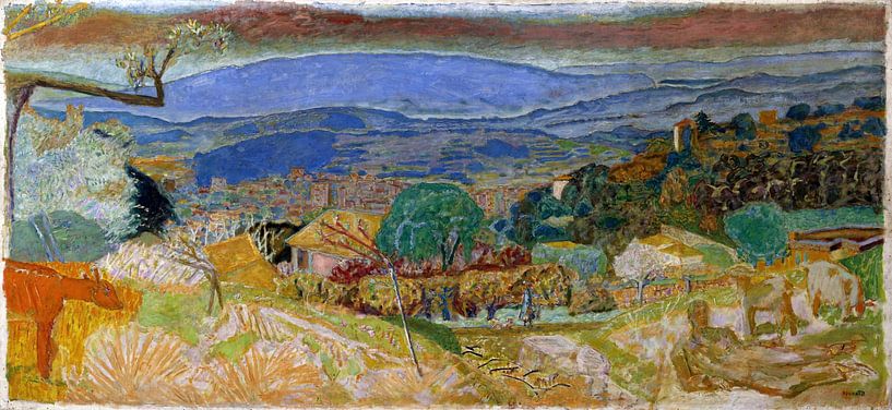 Landschaft bei Le Cannet - Pierre Bonnard, 1928 von Atelier Liesjes