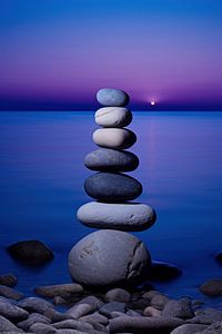 Blaue Stunde am Meer