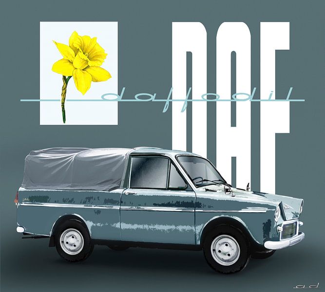 DAF 750 Pick-up 1966 by Ad Hermans
