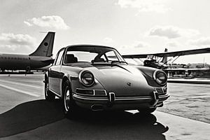Porsche 9110 Zeitlose Träumerei auf der Landebahn