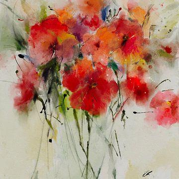 Bloementuin van annemiek art