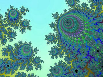 Kleurrijke fractal - Wiskunde - Mandelbrotverzameling - Appleman van MPfoto71